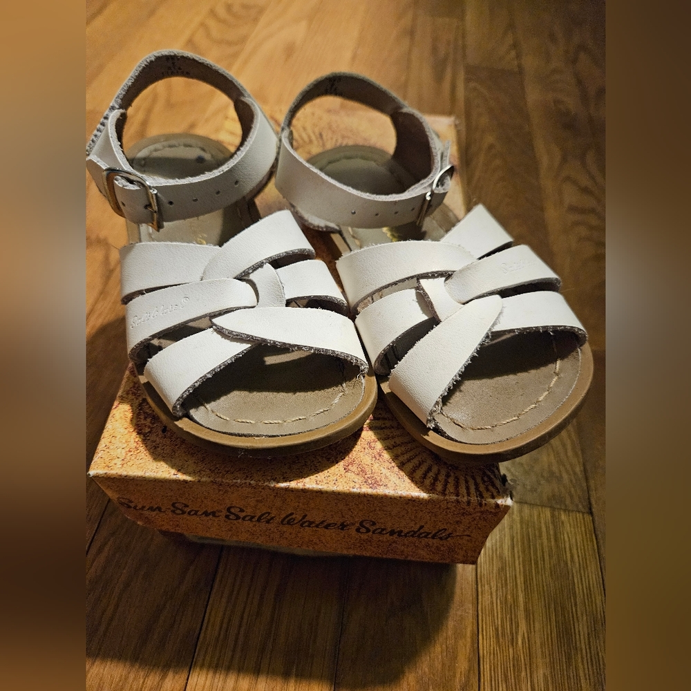 White Sandals Size 9